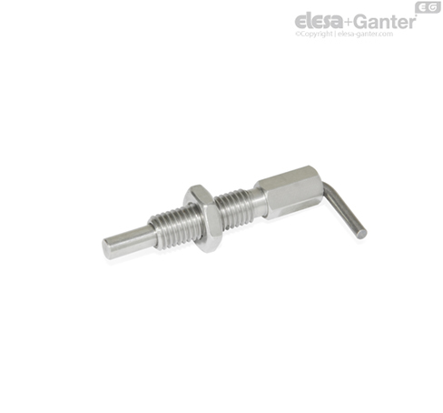 GN 7017-NI Indexing Plungers Indexing plungers, Stainless Steel